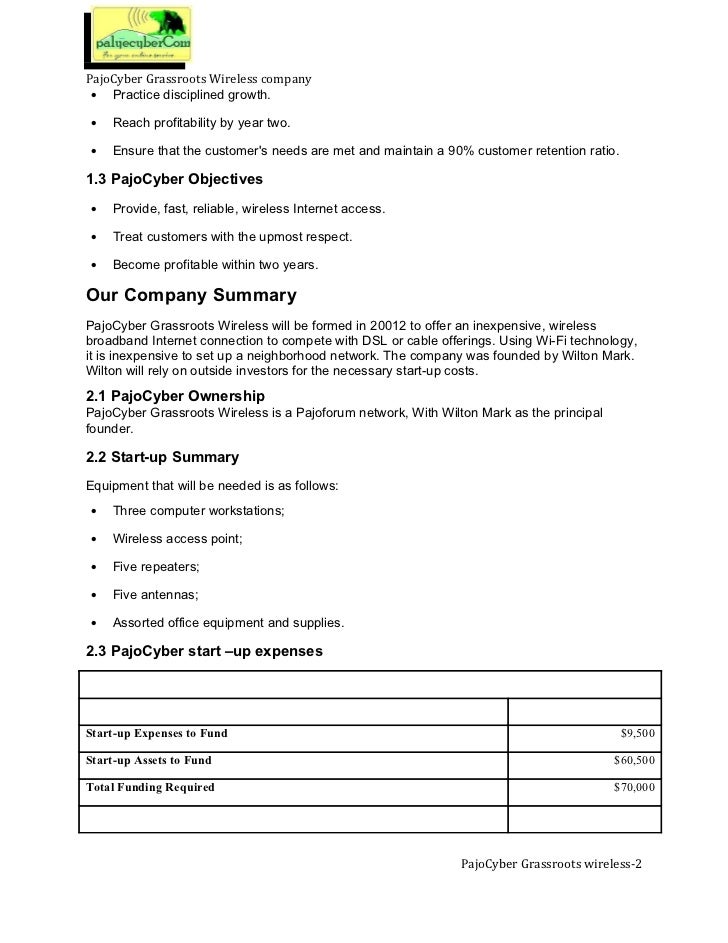 how to make your own internet tower wifi business plan